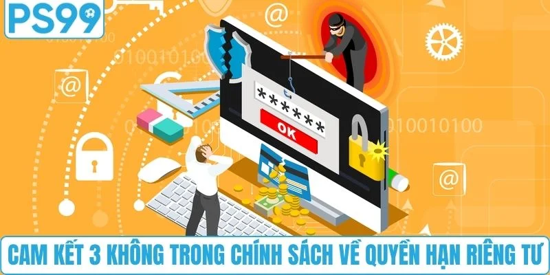 Cam kết 3 không trong chính sách về quyền hạn riêng tư