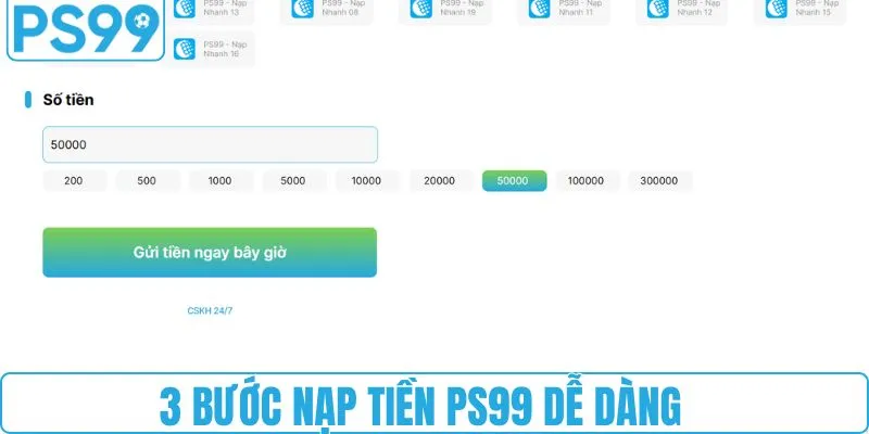 Hướng dẫn 3 bước nạp tiền cực nhanh, ai cũng làm được